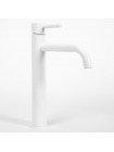 Змішувач для умивальника Rea Lungo високий white REA-B4400