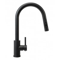 Смеситель для кухни чёрный с вытяжным изливом Rea Fresh black REA-B9147