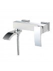 Смеситель для ванны Koer KB-41007-04 с коротким изливом хром+белый KR5157