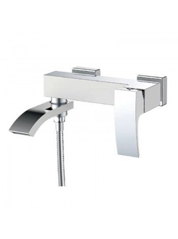 Смеситель для ванны Koer KB-41007-04 с коротким изливом хром+белый KR5157