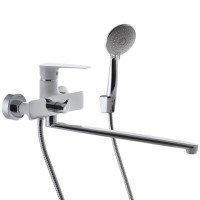 Змішувач для ванни з душем Mixxus Premium Eva 006 Euro білий MI5813