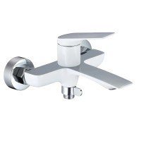 Смеситель для ванны с душем Mixxus Premium DERBY 009 EURO белый-хром MI6615