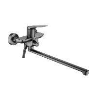 Змішувач для ванни з душем Mixxus Premium DERBY 006 EURO графіт MI6608