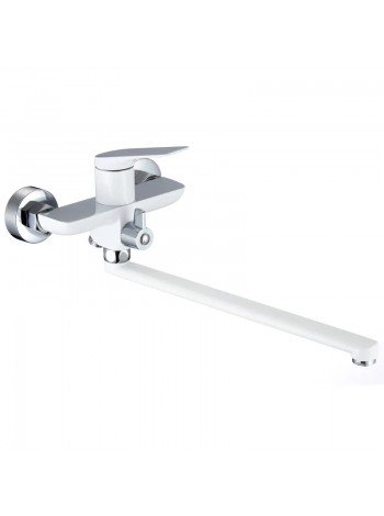 Змішувач для ванни з душем Mixxus Premium DERBY 006 EURO білий-хром MI6614