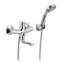 Змішувач для ванни з душем Mixxus Premium PUSH Chr-009 з кнопковим перемикачем MI1664