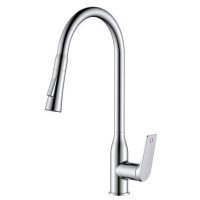 Змішувач для кухні з висувним виливом Mixxus Premium DERBY 014 NUT MI6599