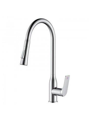 Смеситель для кухни с выдвижным изливом Mixxus Premium DERBY 014 NUT MI6599