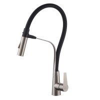 Кухонный смеситель гибким изливом Koer KI-70022-02 из нержавеющей стали KR4799