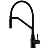 Гибкий смеситель на кухню чёрный Koer KI-70026-05 KR5210