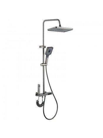 Душевая система тропический душ Mixxus Premium RIVIERA 009-J GRAPHITE с кнопкой переключения