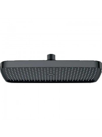 Лейка для душа потолочная 310x200мм Koer KP-0402-07-OH графит KR4990