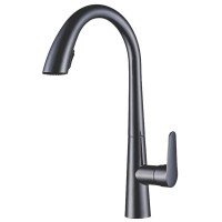 Смеситель для кухни с выдвижной лейкой Mixxus Premium WARTA 014 GRAPHITE MI6957