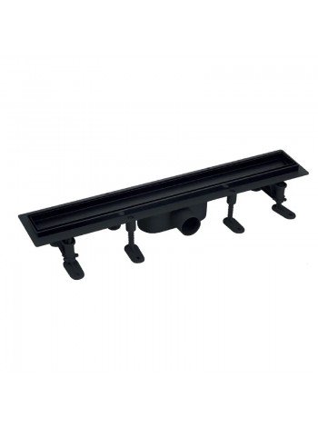 Душовий трап 60 см Mixxus DRAIN-06-60 BLACK пластик нержавійка SUS304 MI6145