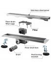 GAPPO G85007-1 Трап душевой из нержавеющей стали 70*500мм 