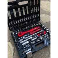 Набір інструментів Cr-V 1/2" і 1/4" 108 од. INTERTOOL ET-6108