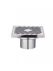 Koer FD10-100x100-180 KR3413 Душовий трап квадратний латунний хром 100*100 мм