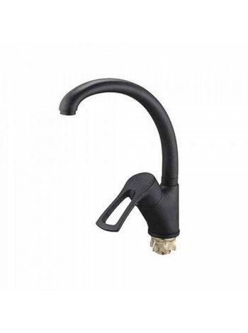 Чёрный Смеситель для кухни Wezer YUB4-181-BLACK